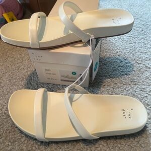 A New Day Women's Elegant White Sandals